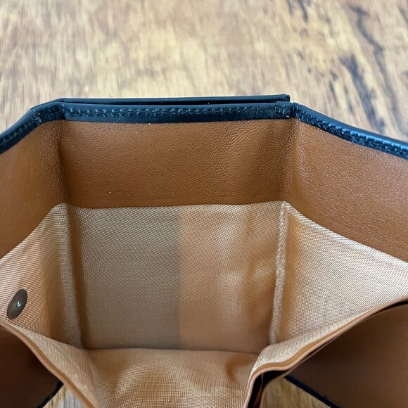 Ledorna Black Leather Wallet, Tri-fold with Irish Setter on Front NWOTS - Picture 5 of 10